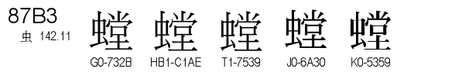 U+87B3